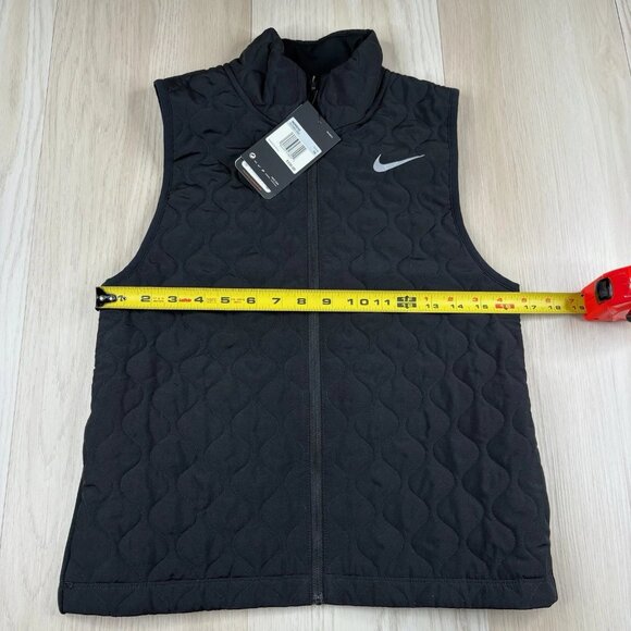 Nike Aerolayer Womens Running Gilet Vest Size XS Black Padded Pockets NEW - Picture 8 of 12